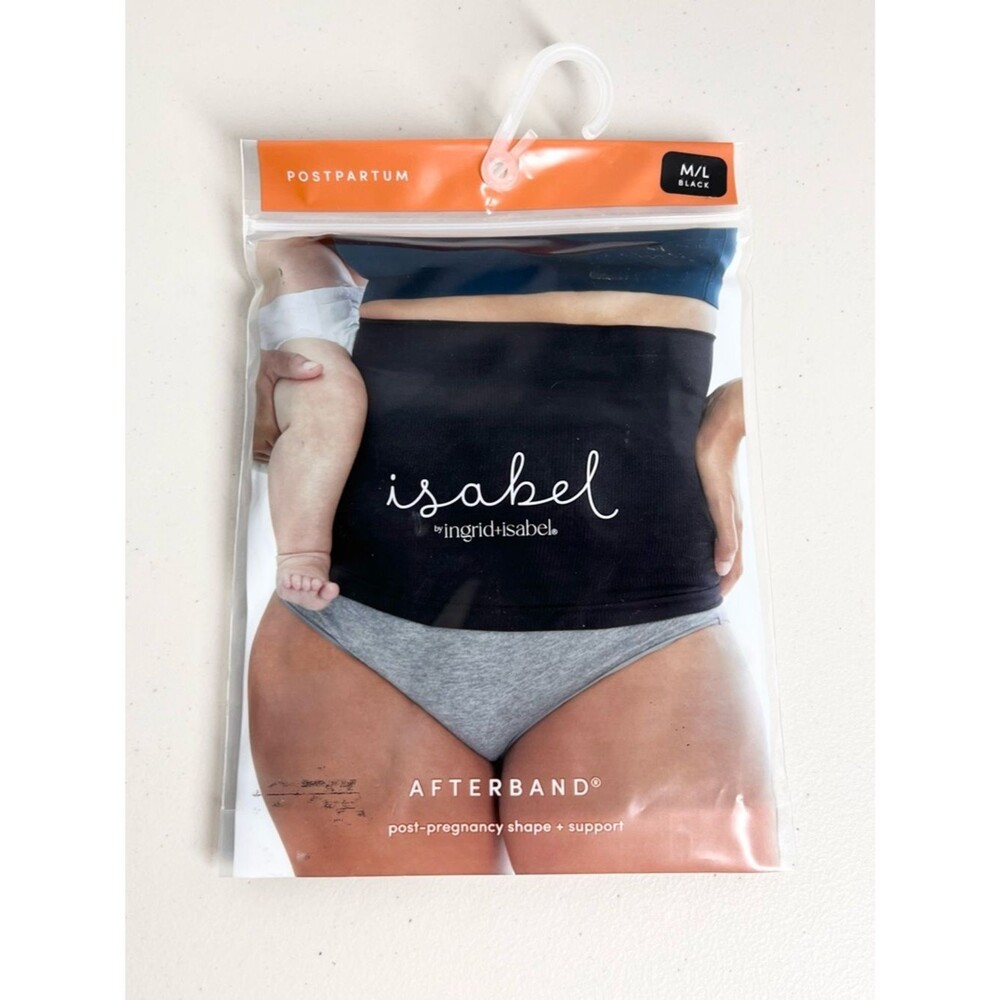 NEW Isabel Maternity by Ingrid & Isabel Afterband Postpartum Support Black M/L